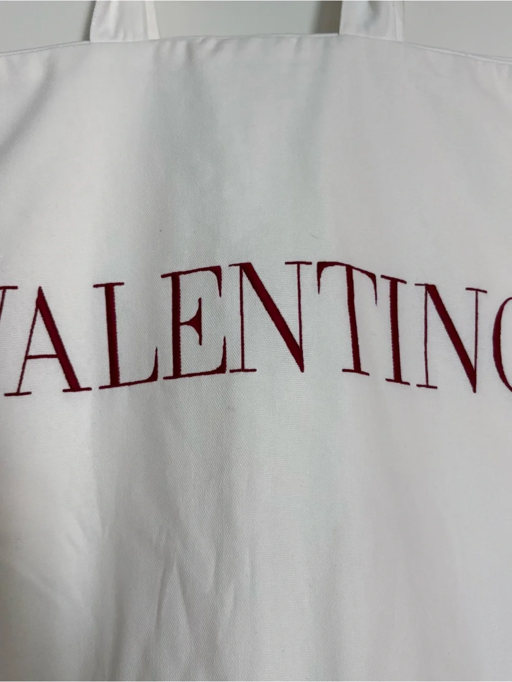 Valentino travel garment bag with embroidered logo